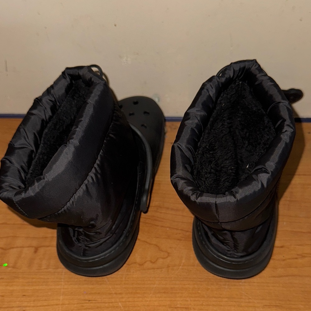 Kids Black Winter Boots - Picture 2 of 7